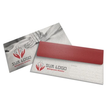 ENVELOPES ENVELOPES PERSONALIZADOS RECICLATO 90G CARTA 230X115MM Colorido frente - 25 un.