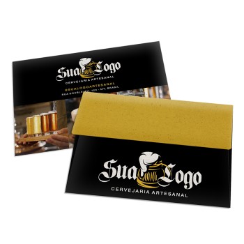 ENVELOPES ENVELOPES PERSONALIZADOS RECICLATO 90G COMERCIAL 167X105MM Colorido frente - 250 un.