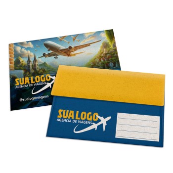 ENVELOPES ENVELOPES PERSONALIZADOS RECICLATO 90G COMERCIAL 167X105MM Colorido frente - 10 un.