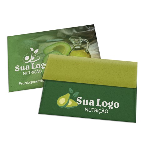 ENVELOPES ENVELOPES PERSONALIZADOS RECICLATO 90G COMERCIAL 167X105MM Colorido frente - 50 un.