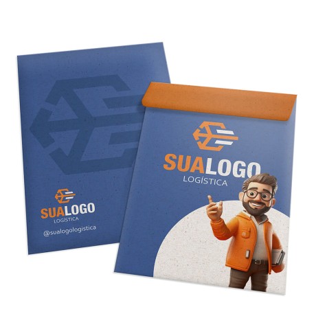 ENVELOPES ENVELOPES PERSONALIZADOS RECICLATO 90G MEIO SACO 166X240MM Colorido frente - 1000 un.