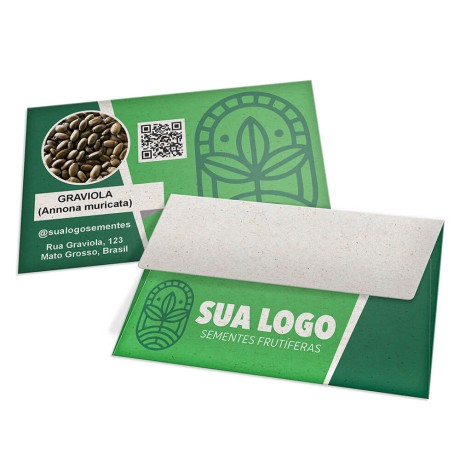 ENVELOPES ENVELOPES PERSONALIZADOS RECICLATO 90G MINI 122X77MM Colorido frente - 1000 un.