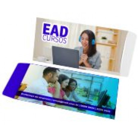 ENVELOPES PERSONALIZADOS APERGAMINHADO 90G ABA LATERAL 230X110MM Colorido frente - 250 un.