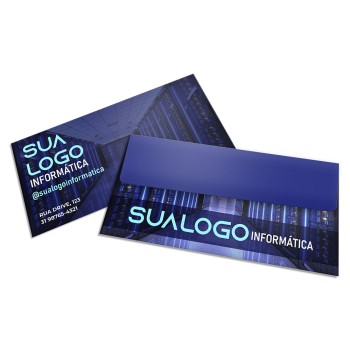 ENVELOPES PERSONALIZADOS APERGAMINHADO 90G CARTA 230X115MM Colorido frente - 25 un.