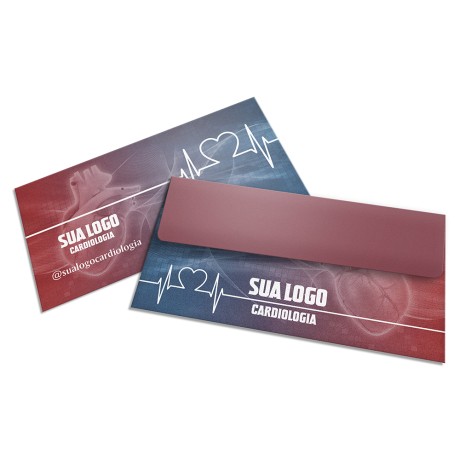 ENVELOPES PERSONALIZADOS APERGAMINHADO 90G CARTA 230X115MM Colorido frente - 250 un.