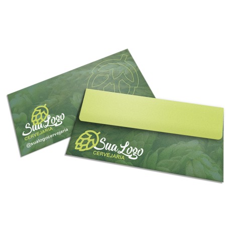 ENVELOPES PERSONALIZADOS APERGAMINHADO 90G CARTA 230X115MM Colorido frente - 100 un.