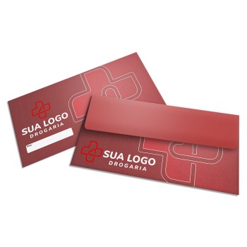 ENVELOPES PERSONALIZADOS APERGAMINHADO 90G CARTA 230X115MM Colorido frente - 1000 un.