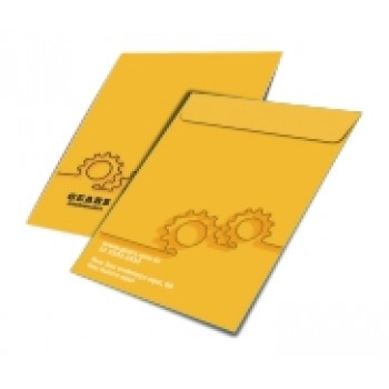 ENVELOPES PERSONALIZADOS APERGAMINHADO 90G MEIO SACO 166X240MM Colorido frente - 25 un.