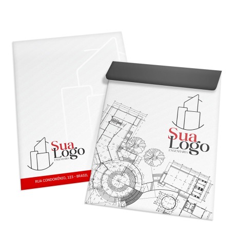 ENVELOPES PERSONALIZADOS APERGAMINHADO 90G MEIO SACO 166X240MM Colorido frente - 25 un.