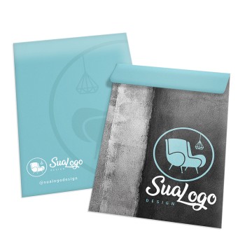 ENVELOPES PERSONALIZADOS APERGAMINHADO 90G MEIO SACO 166X240MM Colorido frente - 1000 un.