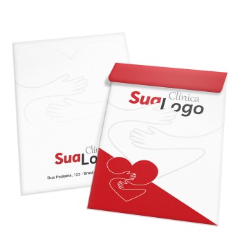 ENVELOPES PERSONALIZADOS APERGAMINHADO 90G MEIO SACO 166X240MM Colorido frente - 10 un.
