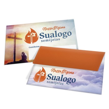 ENVELOPES PERSONALIZADOS APERGAMINHADO 90G MINI 122X77MM Colorido frente - 25 un.