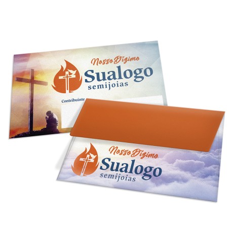 ENVELOPES PERSONALIZADOS APERGAMINHADO 90G MINI 122X77MM Colorido frente - 25 un.