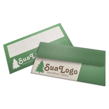 ENVELOPES PERSONALIZADOS RECICLATO 90G CARTA 230X115MM Colorido frente - 500 un.