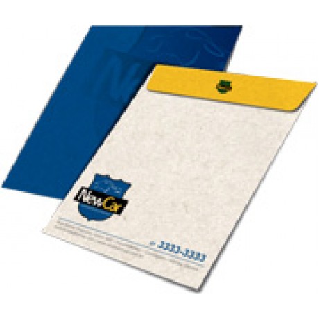 ENVELOPES PERSONALIZADOS RECICLATO 90G MEIO SACO 166X240MM Colorido frente - 50 un.