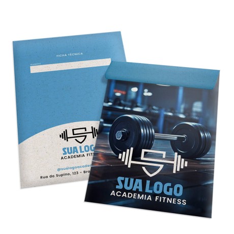 ENVELOPES PERSONALIZADOS RECICLATO 90G MEIO SACO 166X240MM Colorido frente - 50 un.