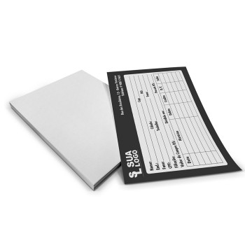 FICHA APERGAMINHADO 180G 105X150MM Preto e branco frente - 1000 un.