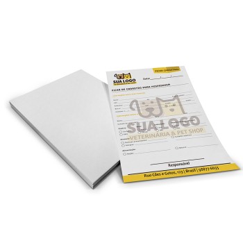 FICHA APERGAMINHADO 180G 150X210MM Colorido frente - 500 un.