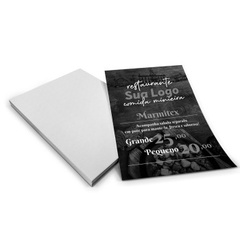 FICHA APERGAMINHADO 180G 300X420MM Preto e branco frente - 100 un.