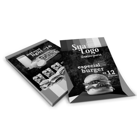 FICHA APERGAMINHADO 180G 310X450MM Preto e branco frente e verso - 1000 un.