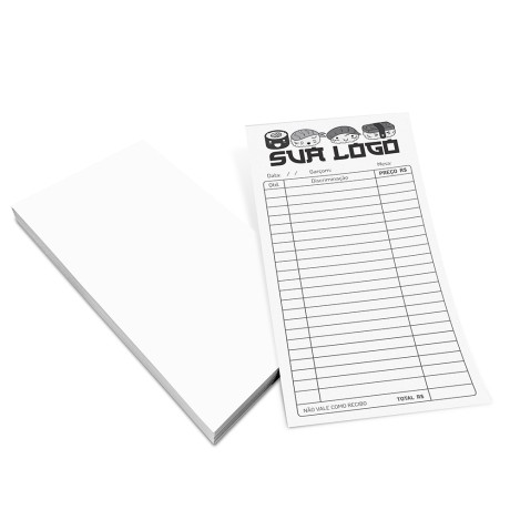 FILIPETAS APERGAMINHADO  75G SEM VERNIZ 100X210MM Preto e branco frente - 1000 un.