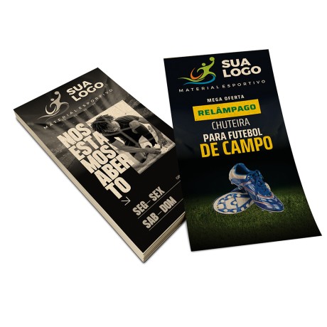 FILIPETAS RECICLATO 90G SEM VERNIZ 100X210MM Colorido frente e preto e branco verso - 200 un.