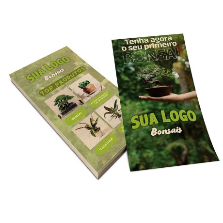 FILIPETAS RECICLATO 90G SEM VERNIZ 100X210MM Colorido frente e verso - 100 un.