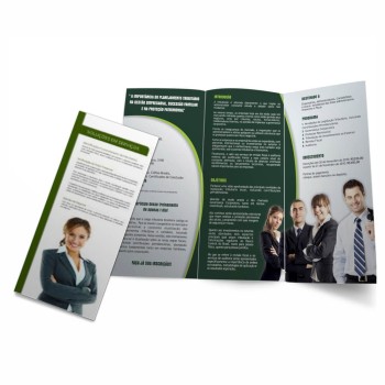 FOLDERS E MALA DIRETA APERGAMINHADO 150G SEM VERNIZ 300X210MM 2 DOBRAS Colorido frente e verso - 5000 un.