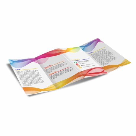 FOLDERS E MALA DIRETA APERGAMINHADO 150G SEM VERNIZ 315X150MM 3 DOBRAS Colorido frente e verso - 5000 un.