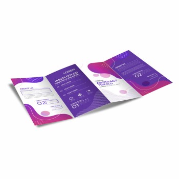 FOLDERS E MALA DIRETA APERGAMINHADO 90G SEM VERNIZ 300X210MM 3 DOBRAS Colorido frente e verso - 2500 un.