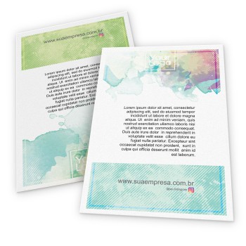 FOLHAS AVULSAS APERGAMINHADO AP150G Colorido frente e verso - 25 un.