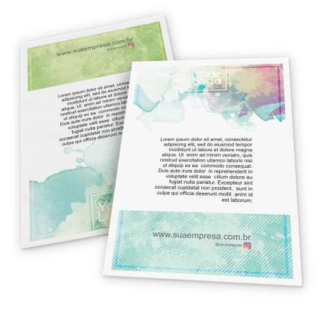 FOLHAS AVULSAS APERGAMINHADO AP150G Colorido frente e verso - 25 un.