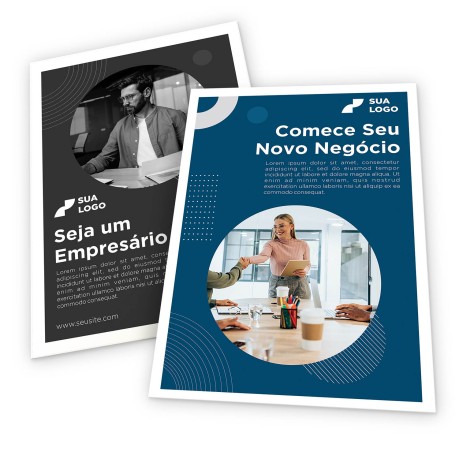 FOLHAS AVULSAS COUCHÊ COUCHÊ 300G Colorido frente e preto e branco verso - 50 un.