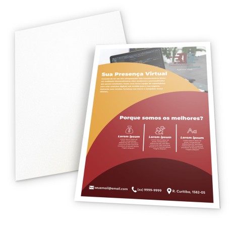 FOLHAS AVULSAS COUCHÊ COUCHÊ FOSCO 210G Colorido frente - 50 un.