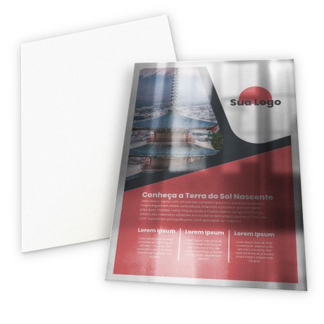 FOLHAS AVULSAS PAPEIS ESPECIAIS METALIZADO FRENTE 250G