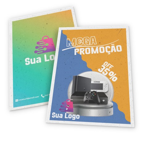 FOLHAS AVULSAS PAPEIS ESPECIAIS RECICLATO 250G Colorido frente e verso - 25 un.