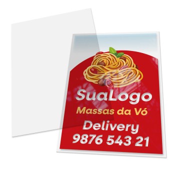 FOLHAS AVULSAS PVC PVC 0,30MM TRANSPARENTE Colorido frente - 50 un.