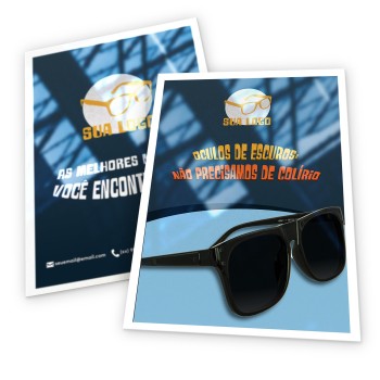 FOLHAS AVULSAS PVC PVC 0,50MM PREMIUM BRANCO Colorido frente e verso - 25 un.