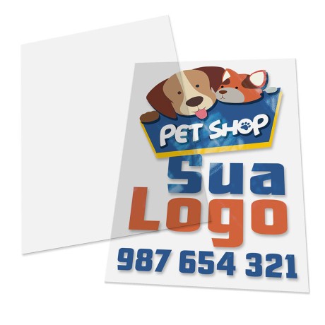 FOLHAS AVULSAS PVC PVC TRANSPARENTE 0,30MM Colorido frente - 10 un.