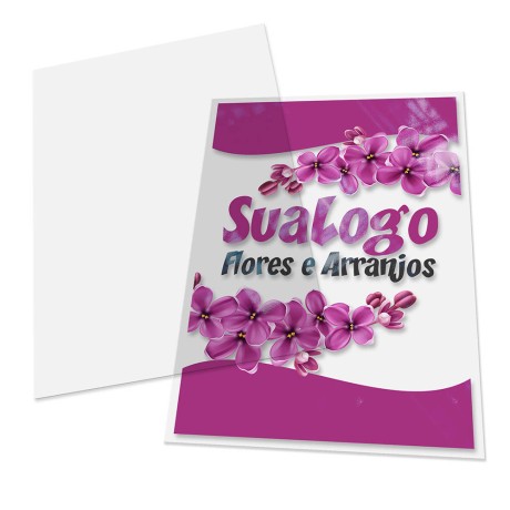 FOLHAS AVULSAS PVC PVC TRANSPARENTE 0,30MM Colorido frente - 5 un.