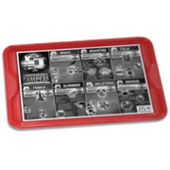 FORRO DE BANDEJA APERGAMINHADO  75G 480X330MM Preto e branco frente - 10 un.