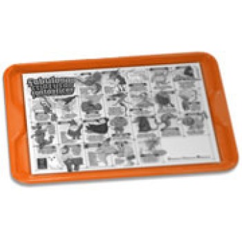 FORRO DE BANDEJA APERGAMINHADO  75G 480X330MM Preto e branco frente - 50 un.