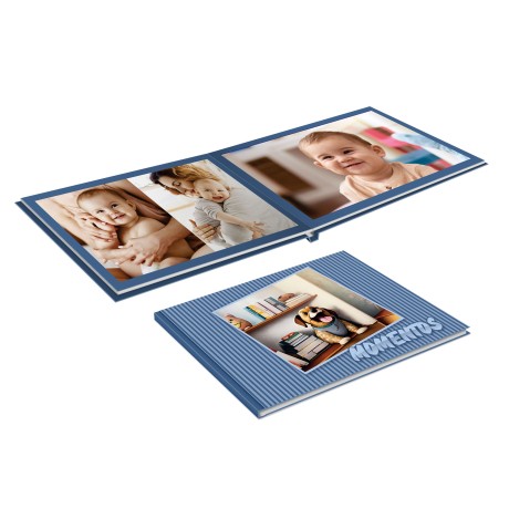 FOTO PRODUTOS FOTOLIVROS OU PHOTOBOOKS CAPA DURA 12 PÁGINAS 29X20CM Colorido frente e verso - 1 un.