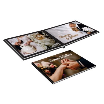 FOTO PRODUTOS FOTOLIVROS OU PHOTOBOOKS CAPA DURA 12 PÁGINAS 40X27CM Colorido frente e verso - 1 un.
