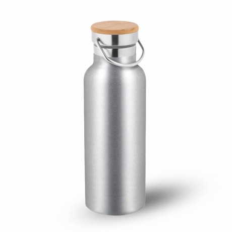 GARRAFAS E SQUEEZES PADRÃO SQUEEZE DE AÇO INOX MODELO RAGNAR COM PAREDE DUPLA 570ML CROMADA SATINADA 5 un.