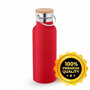 GARRAFAS E SQUEEZES PADRÃO SQUEEZE DE AÇO INOX MODELO RAGNAR COM PAREDE DUPLA 570ML VERMELHA 1 un.