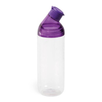 GARRAFAS E SQUEEZES PADRÃO SQUEEZE DE TRITAN MODELO ZANNY COM ARGOLA 900ML TAMPA ROXA 10 un.
