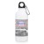 GARRAFAS E SQUEEZES PERSONALIZADO SQUEEZE DE ALUMÍNIO ERALD COM MOSQUETÃO 500ML BRANCA