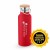 GARRAFAS E SQUEEZES SQUEEZE DE AÇO INOX TÉRMICA MODELO RAGNAR COM PAREDE DUPLA 570ML VERMELHA