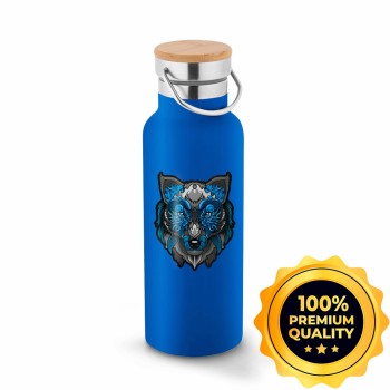 GARRAFAS E SQUEEZES SQUEEZE DE AÇO INOX TÉRMICA MODELO RAGNAR COM PAREDE DUPLA COM DTF UV 570ML Colorido frente - 10 un.